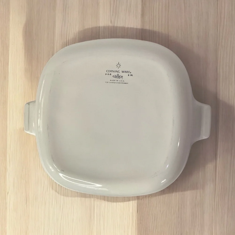 CorningWare Blue Cornflower 8” Casserole Baking Dish P-9-B-no lid USA